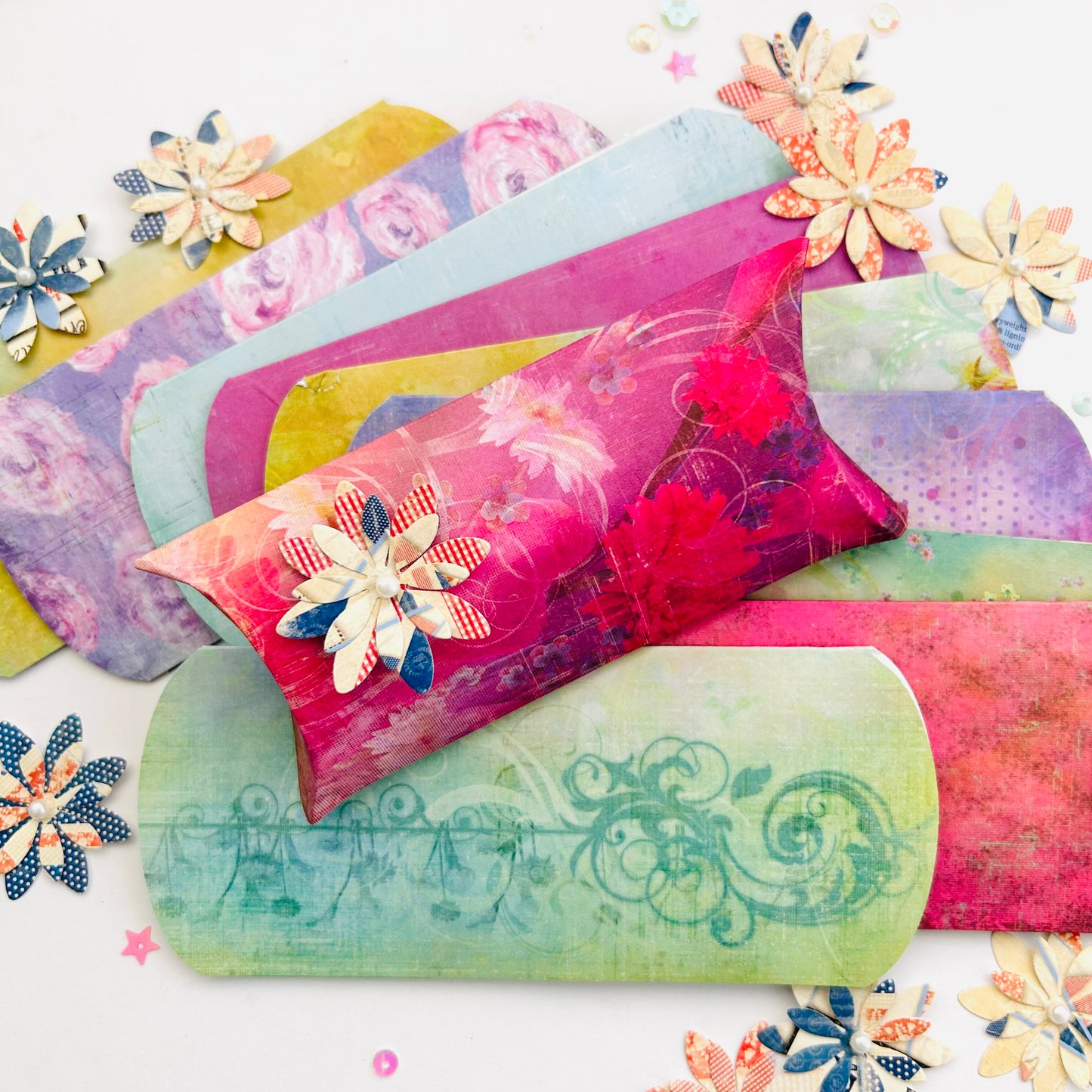 Pillow Gift Boxes – Vibrant Set of 10 🎁✨