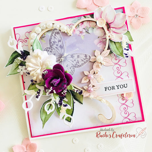 🎂 Handmade Easel Birthday Card – “For You”