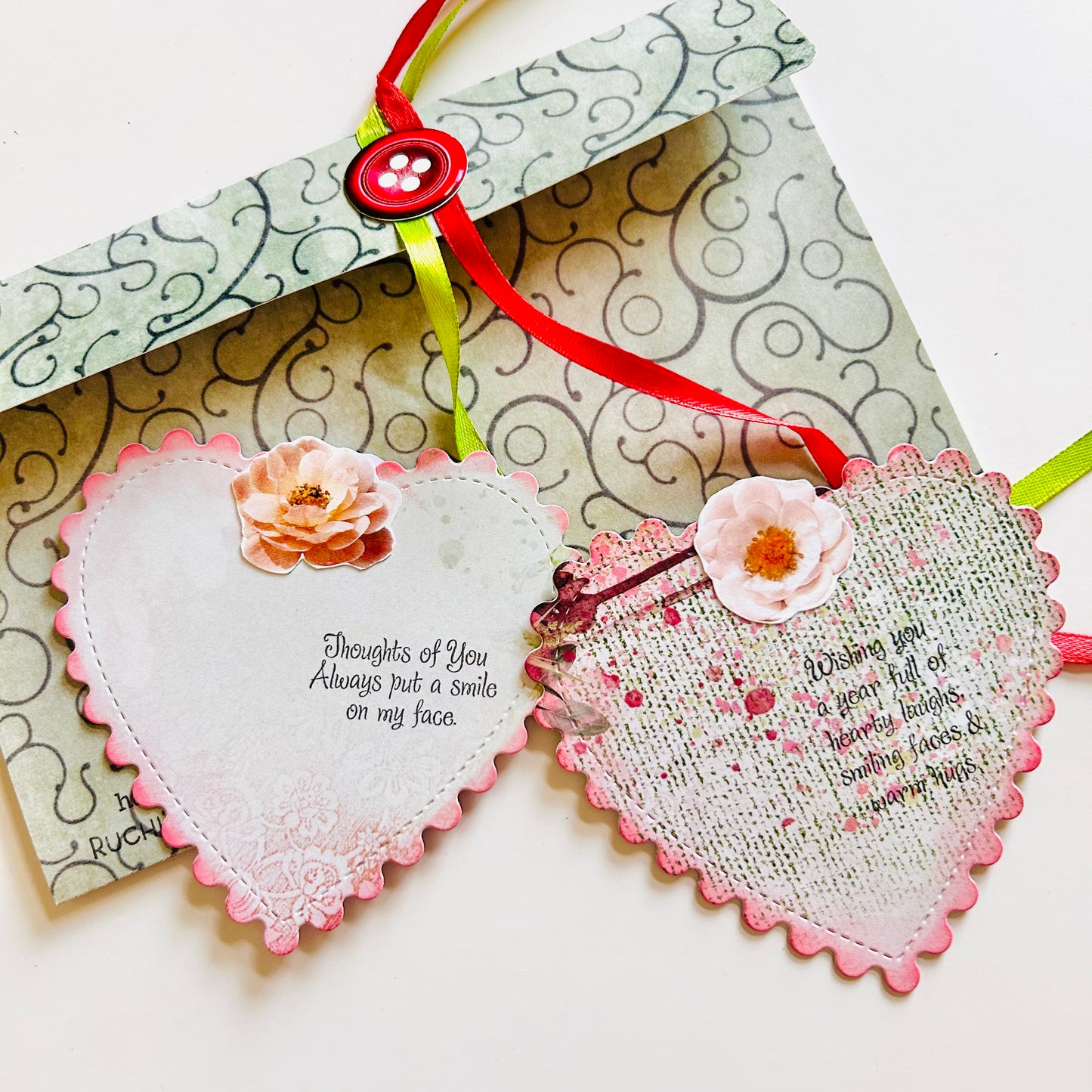 💖🎀 Love in Every Fold – Colorful Envelope Card