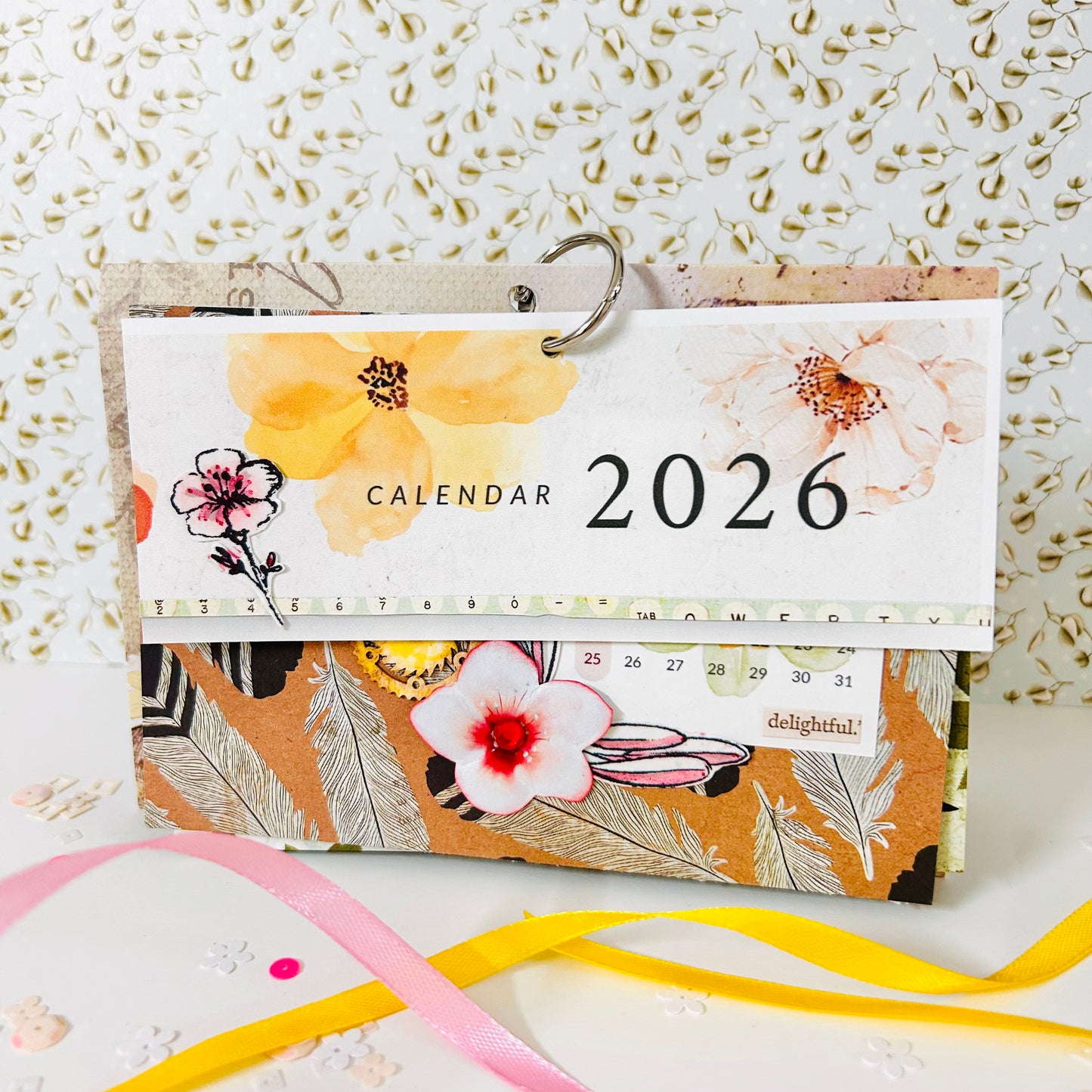 🗓️ Colorful Desk Calendar 2026