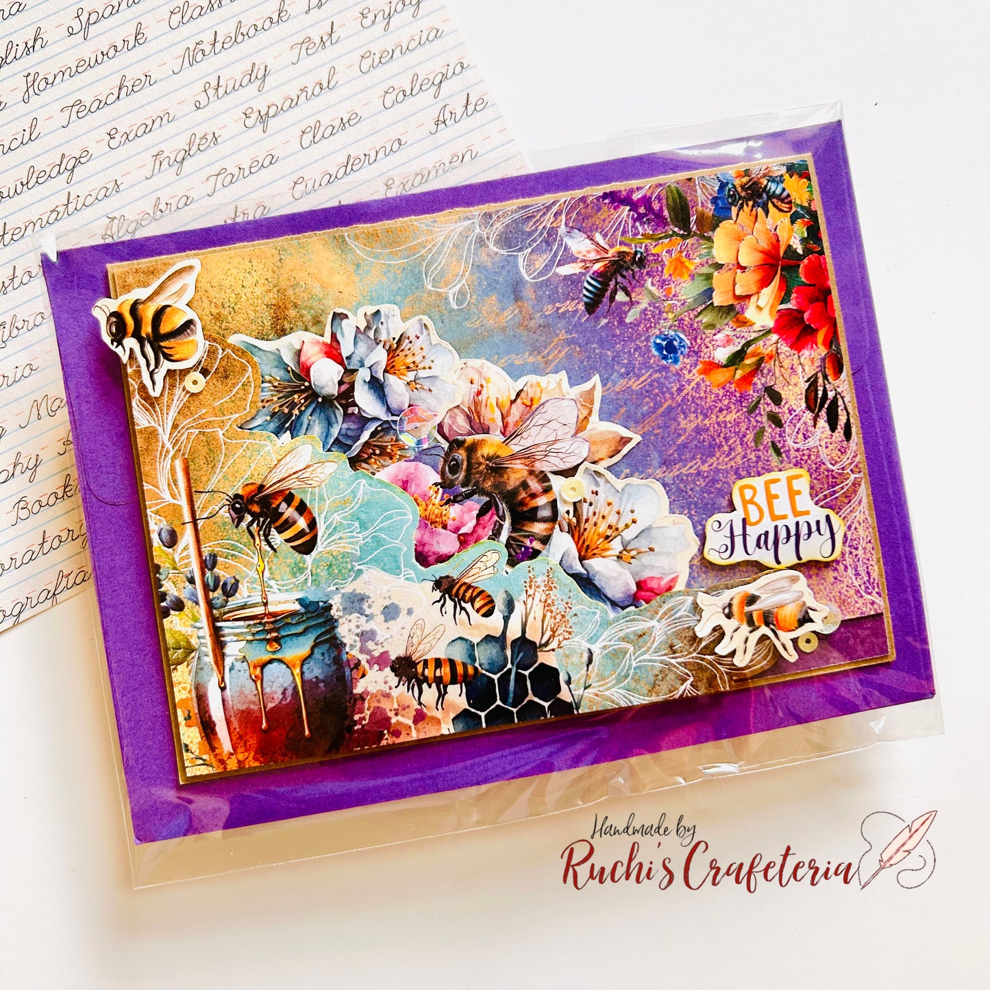 🐝 Greeting Card – “Bee Happy”