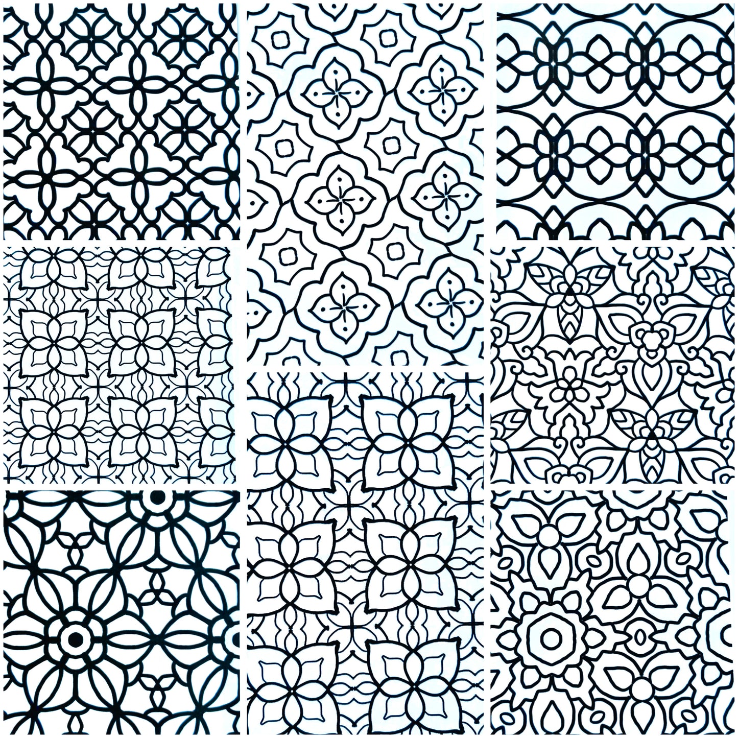 'Color Me Calm' Coloring Pages for Kids (set of 6 Assorted Designs)
