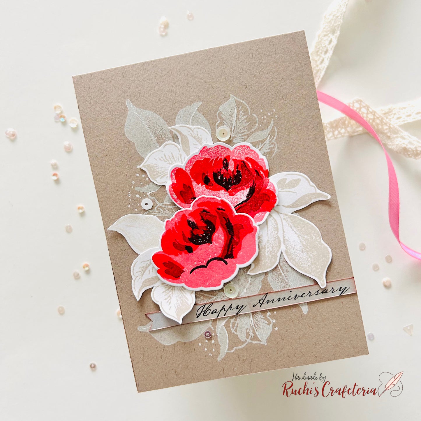 🌹 Greeting Card – “Happy Anniversary”