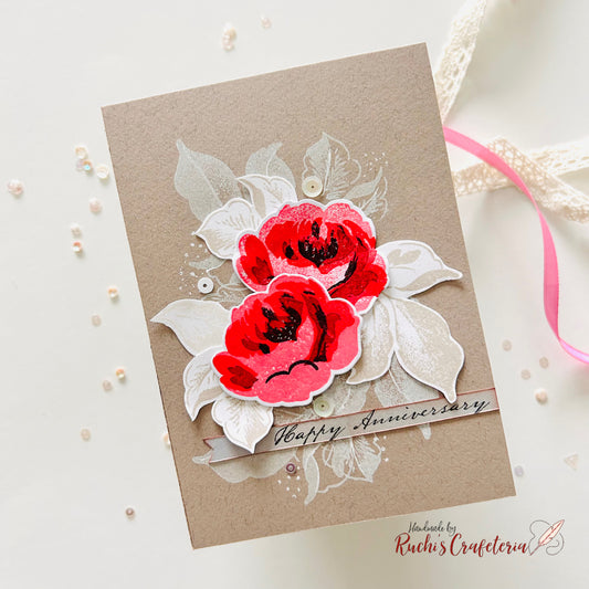 🌹 Greeting Card – “Happy Anniversary”