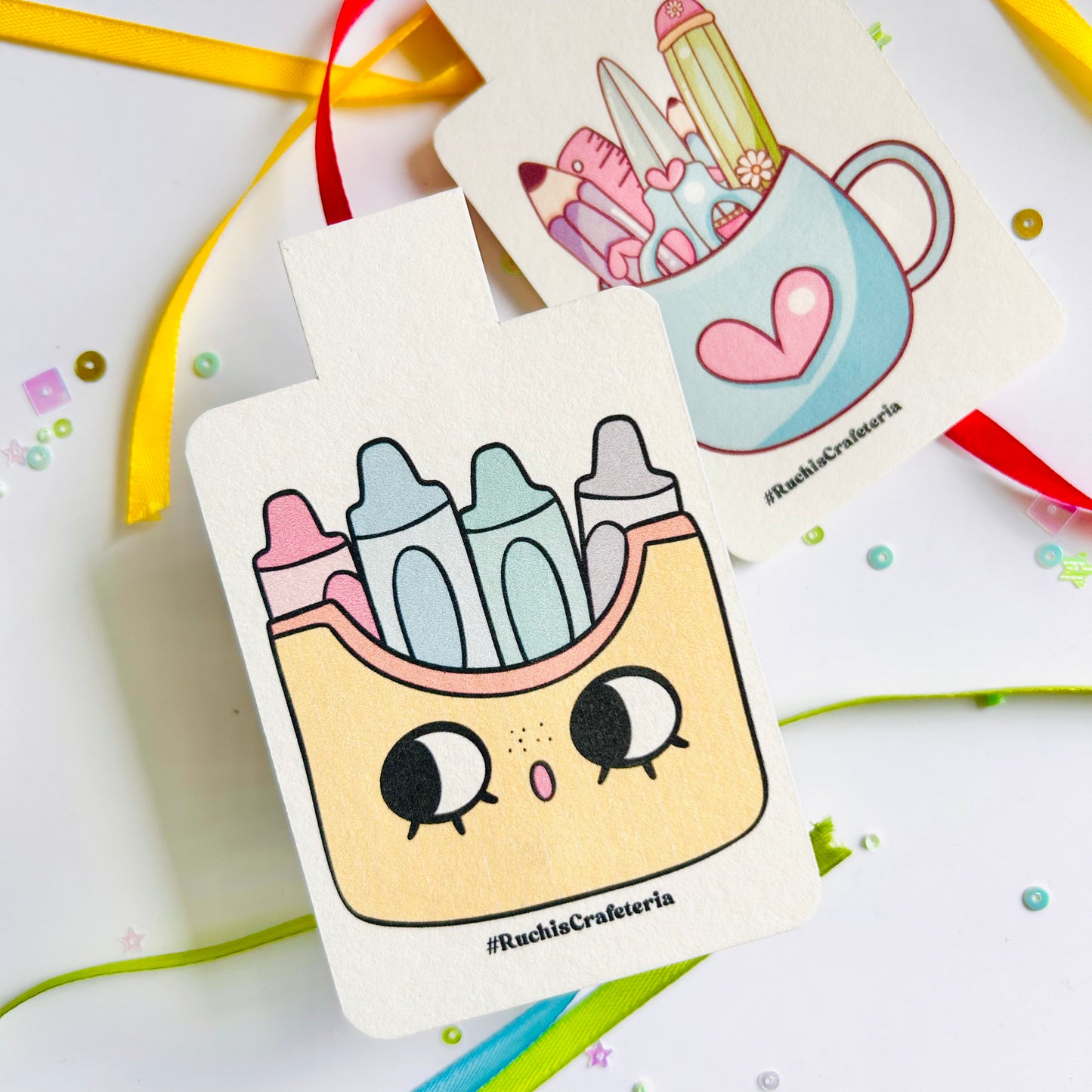 “Desk Buddies” for Creative Chapters Set of 2 Magnetic Bookmarks