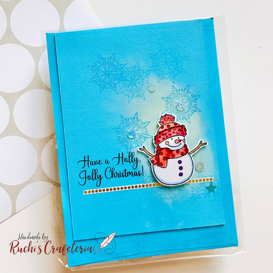 ⛄ Handmade Christmas Card – Holly Jolly Christmas