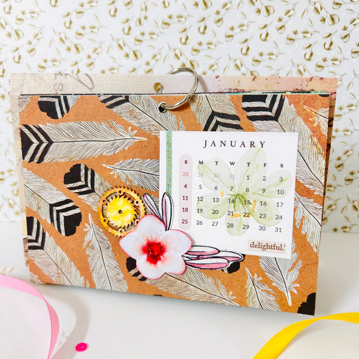 🗓️ Colorful Desk Calendar 2026