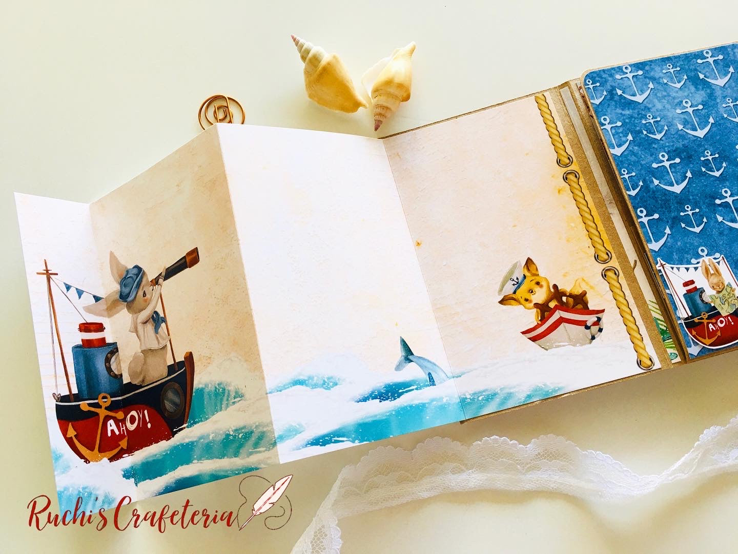 🐚 Little Treasure – Handcrafted Seashore Photo Album