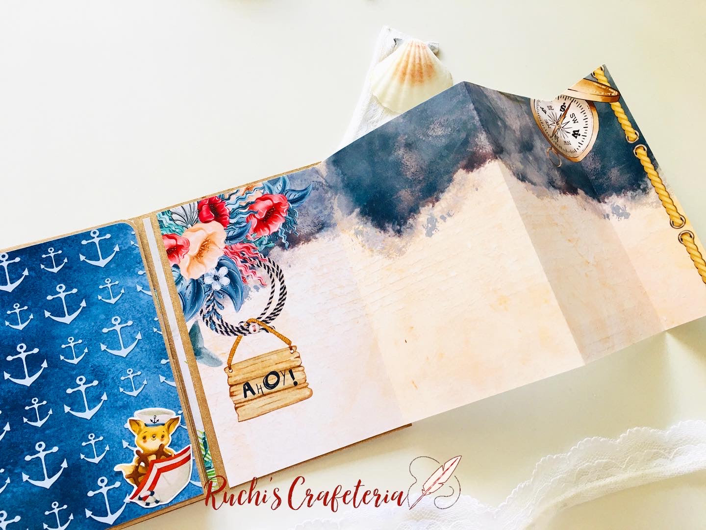 🐚 Little Treasure – Handcrafted Seashore Photo Album