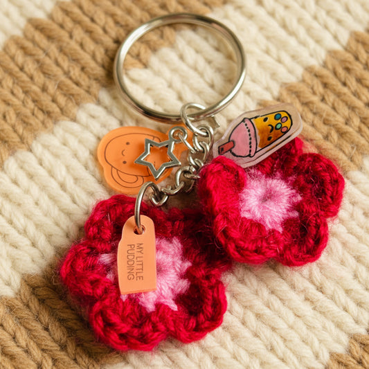 Crochet Bag Charm with Cuties