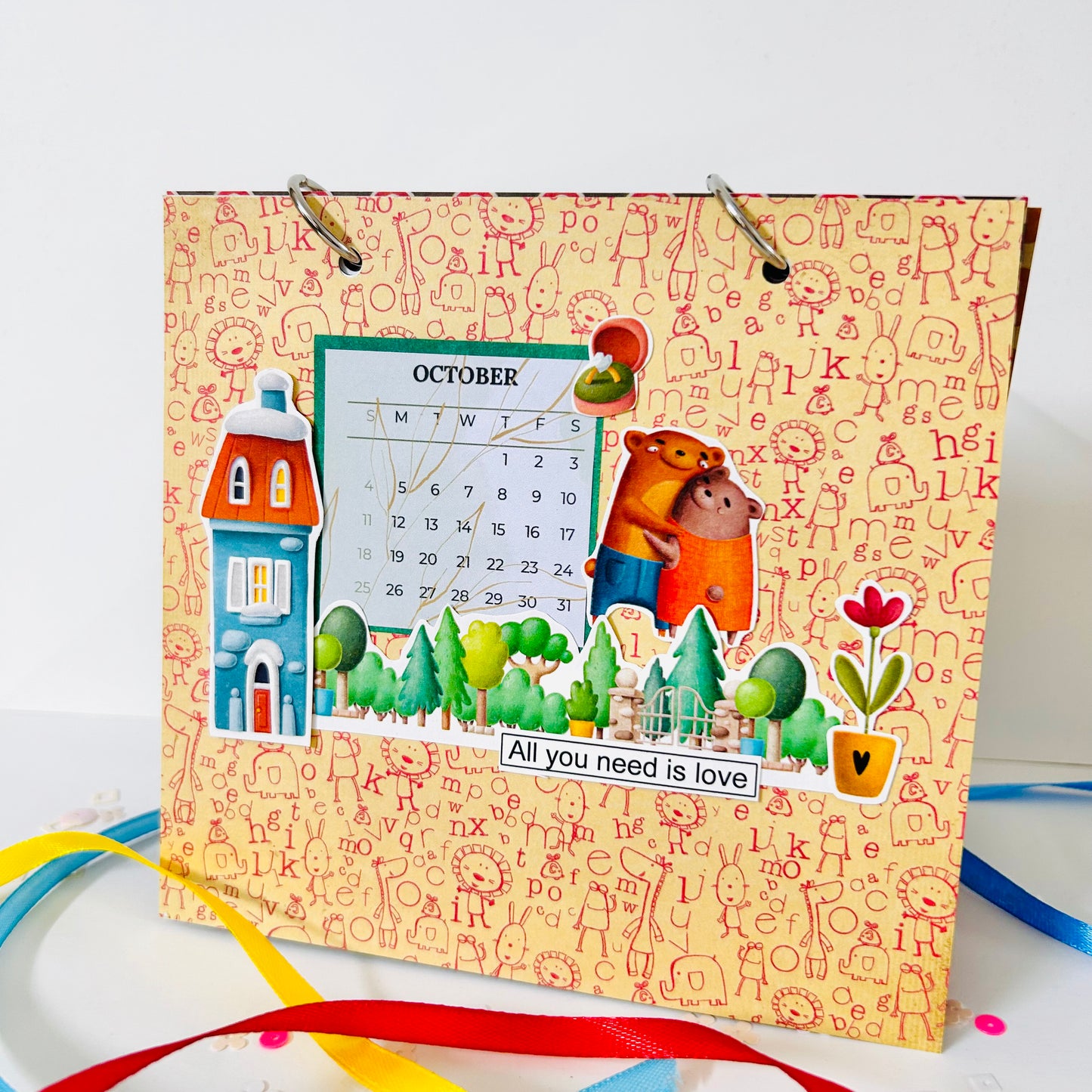 🗓️ Cheerful Desk Calendar 2026