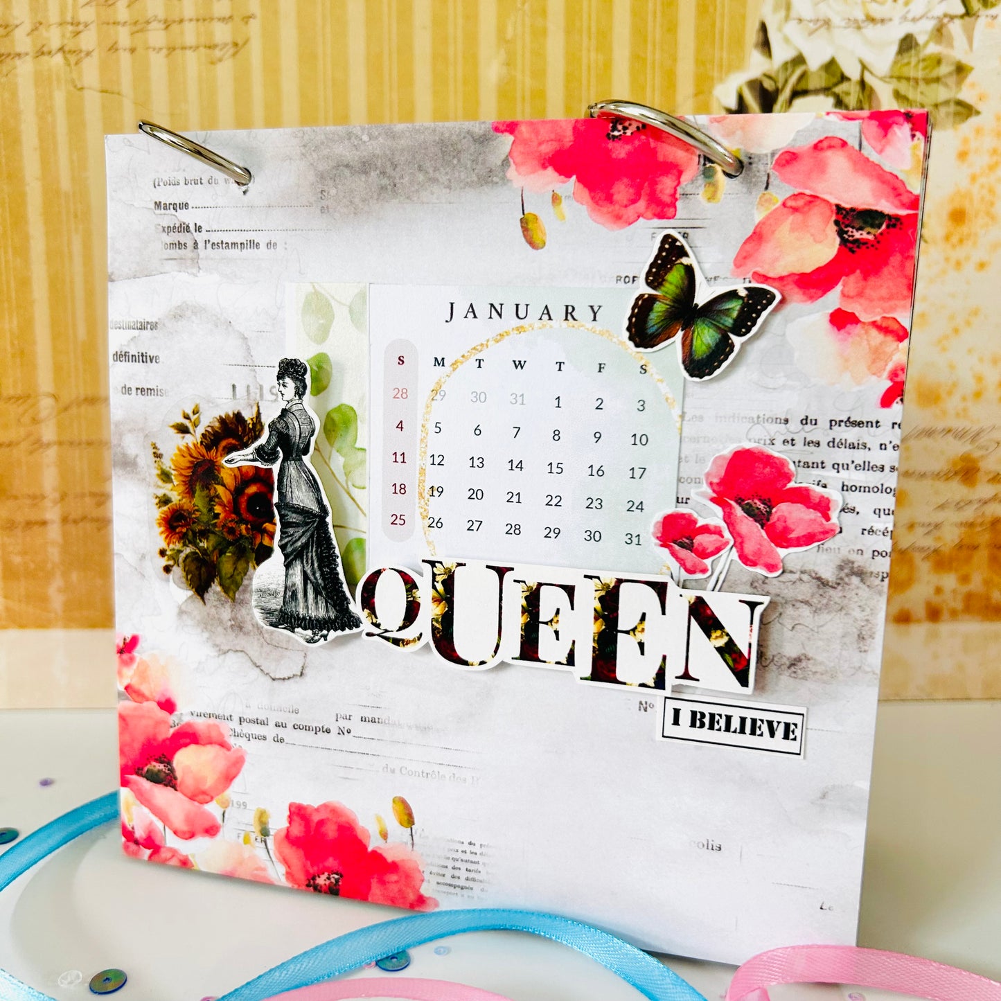 🗓️ Desk Calendar 2026 for Wife