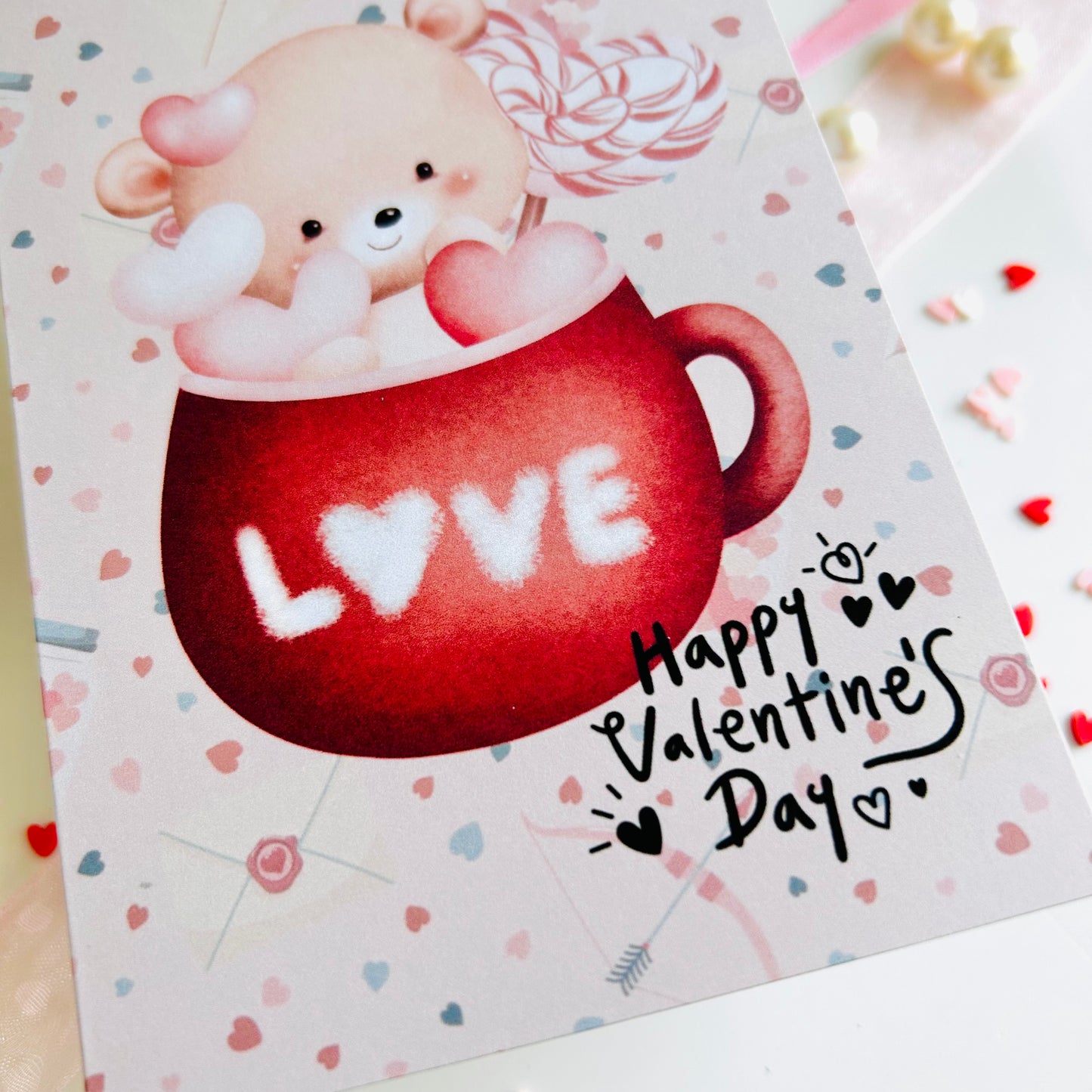 🍭💌 Valentine’s Day Card ‘Hug in a Mug’