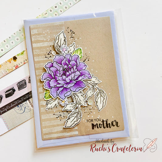 For You, Mother – Handmade Floral Birthday Card