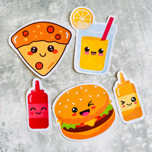 🍕 Pizza love StiKars (Set of 5)
