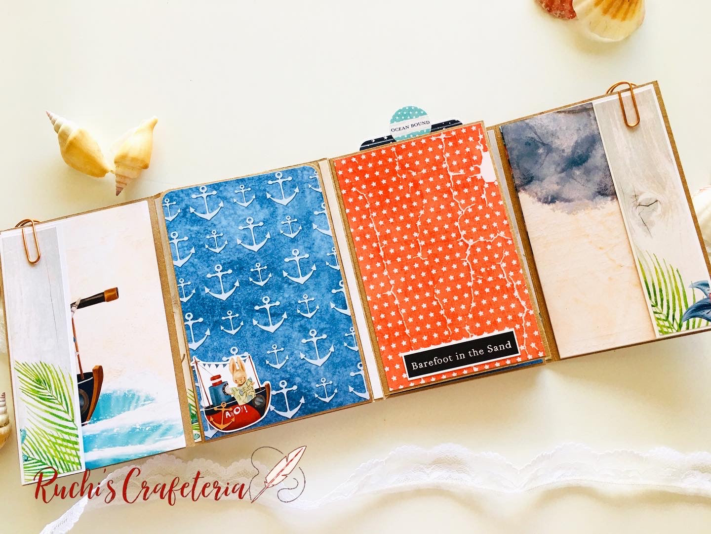 🐚 Little Treasure – Handcrafted Seashore Photo Album