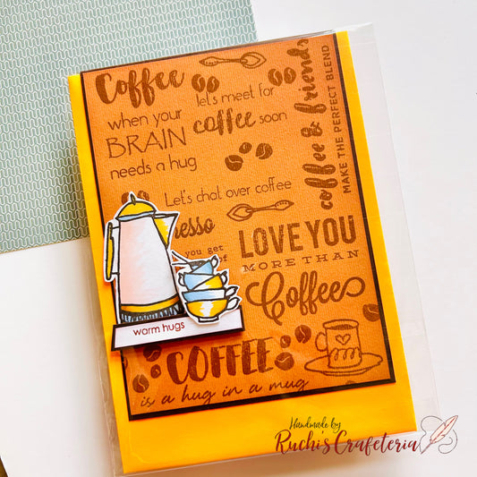 ☕ Coffee Greeting Card – “Warm Hugs”