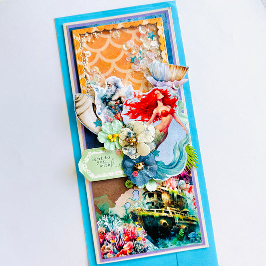 🧜♀️ Mermaid‑Themed Shaker Card