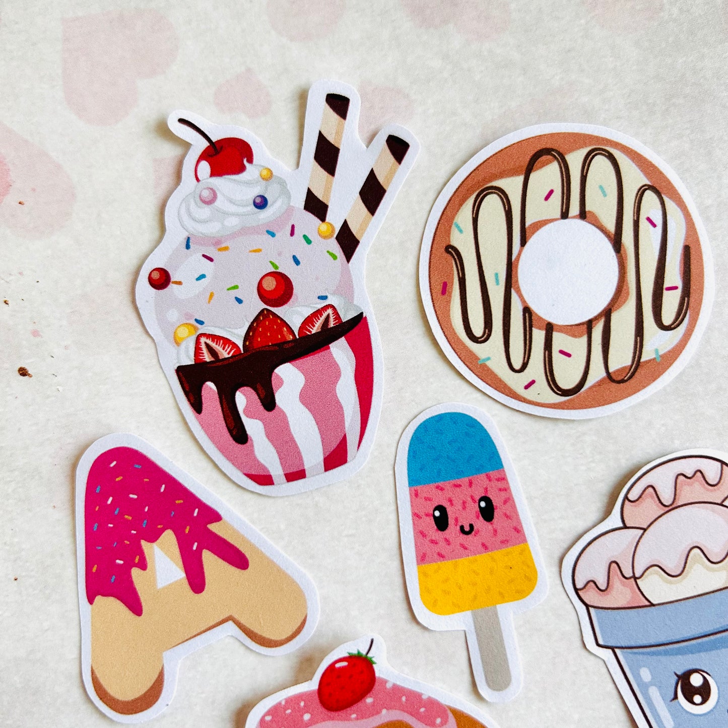 🍨🍰 Ice Cream StiKars (Set of 6)