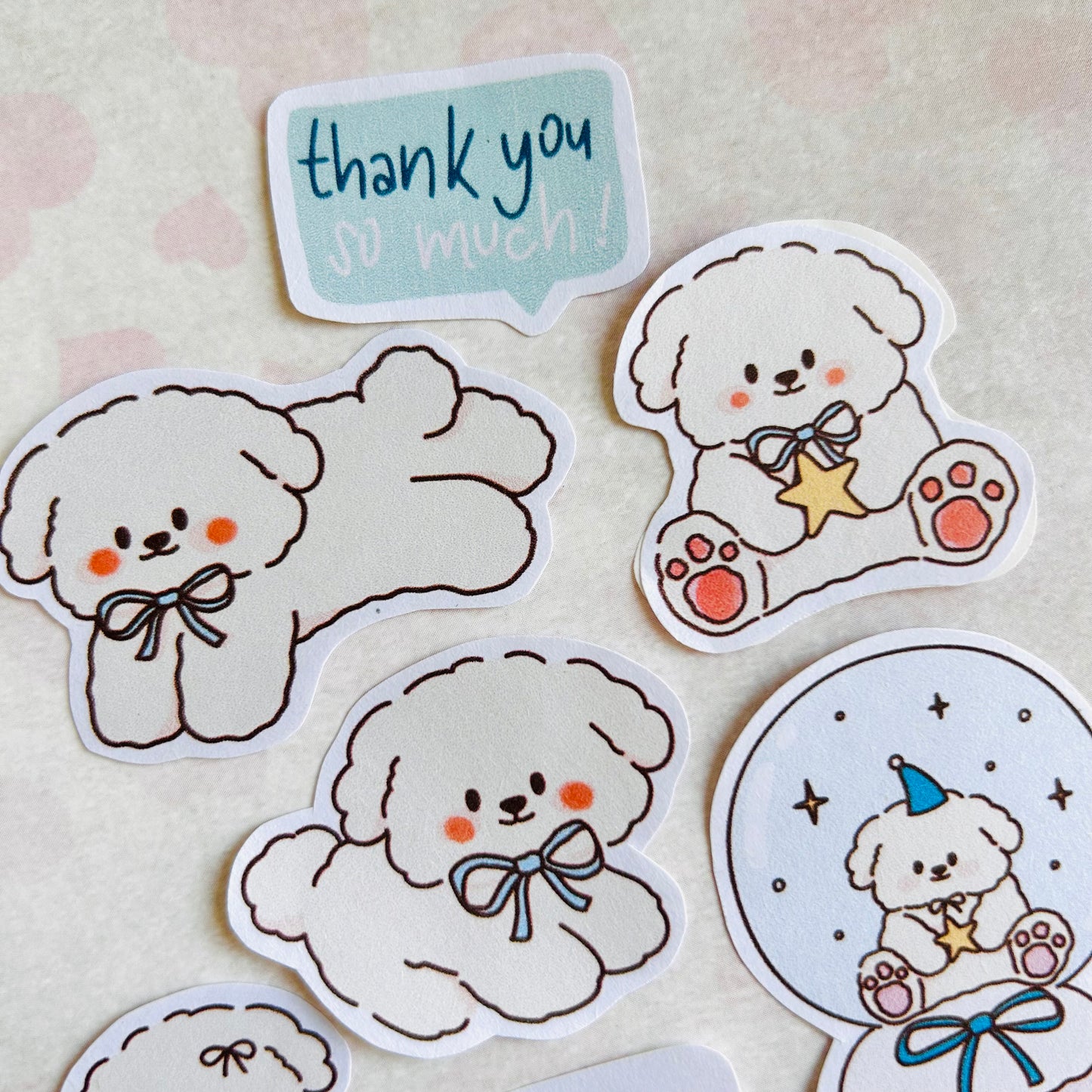 🐾🎀 You are So Cute! Doggies StiKars (Set of 7)