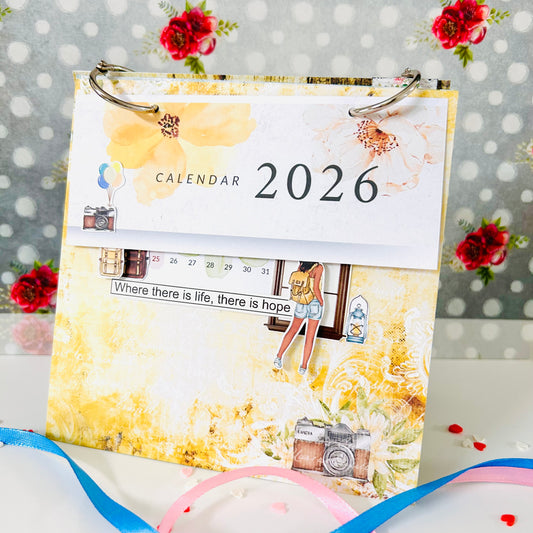 🗓️ Charming Desk Calendar 2026