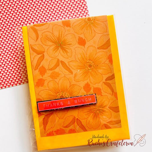 🌼 Thank You Card – “Thanks a Bunch”