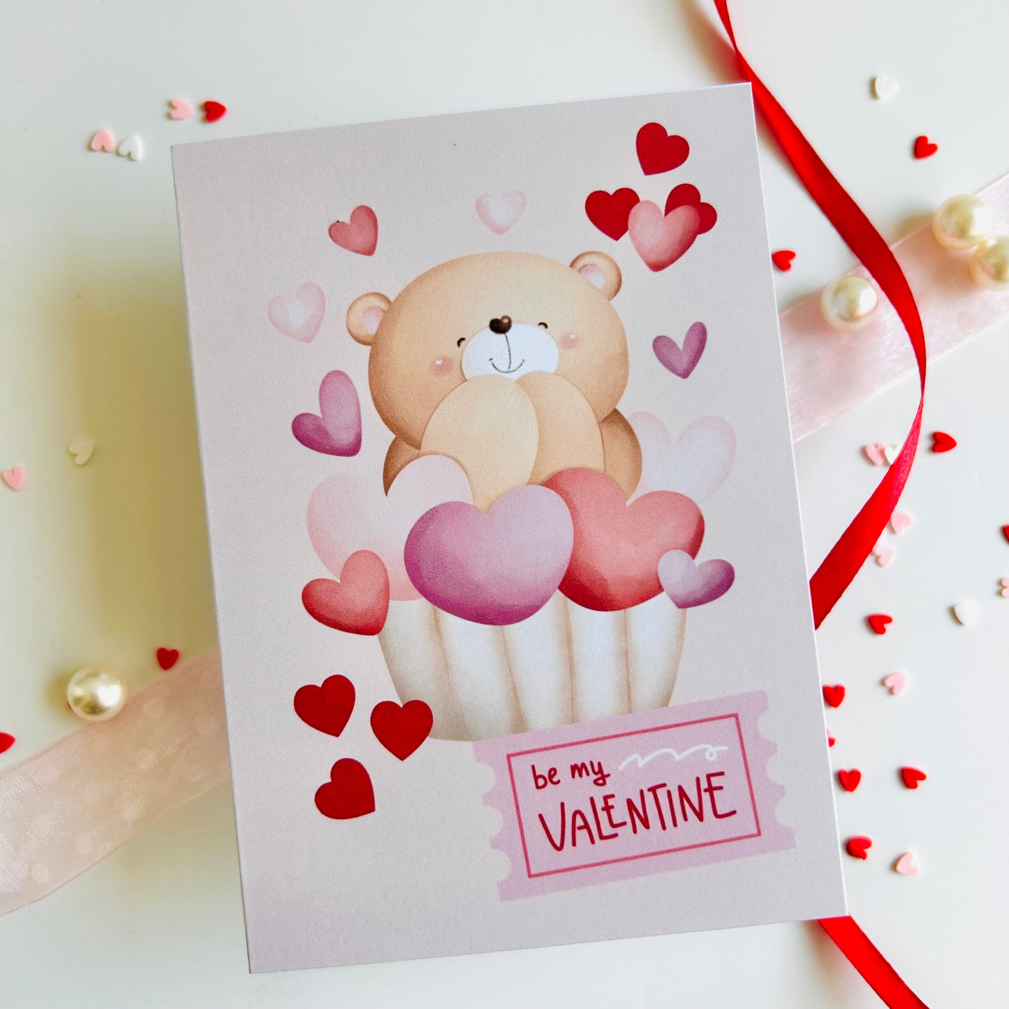 💕🧸 Valentine’s Day Card ‘Be My Valentine’