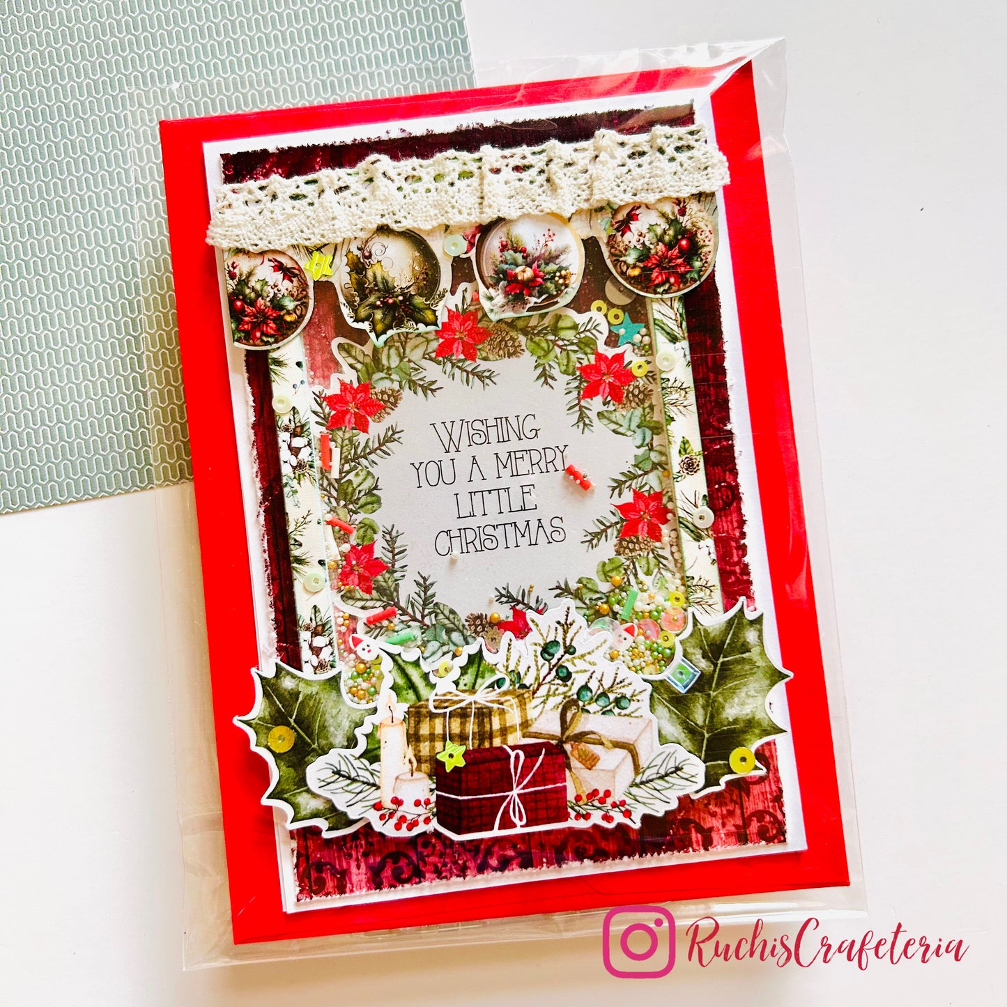 🎄 Christmas Card – “Wishing You a Merry Little Christmas”