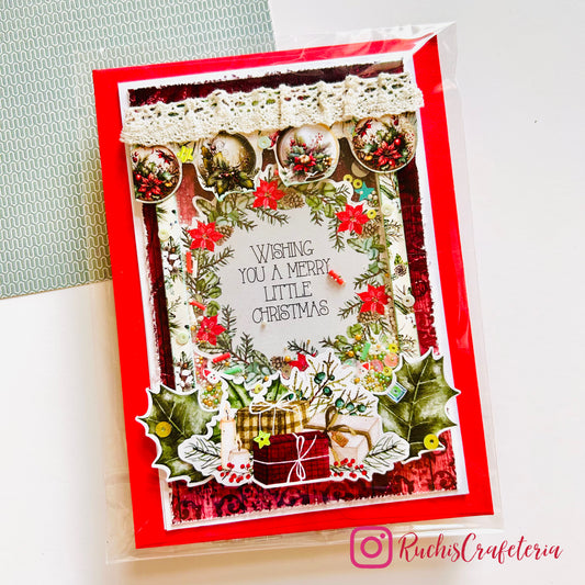 🎄 Christmas Card – “Wishing You a Merry Little Christmas”