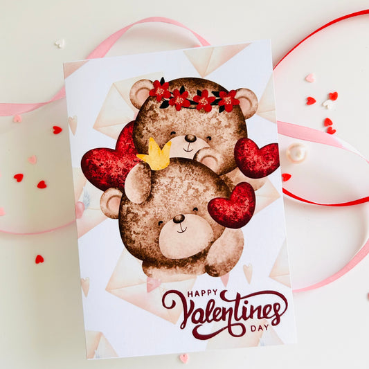 🧸 Valentine’s Day Card ‘Teddy Hugs’