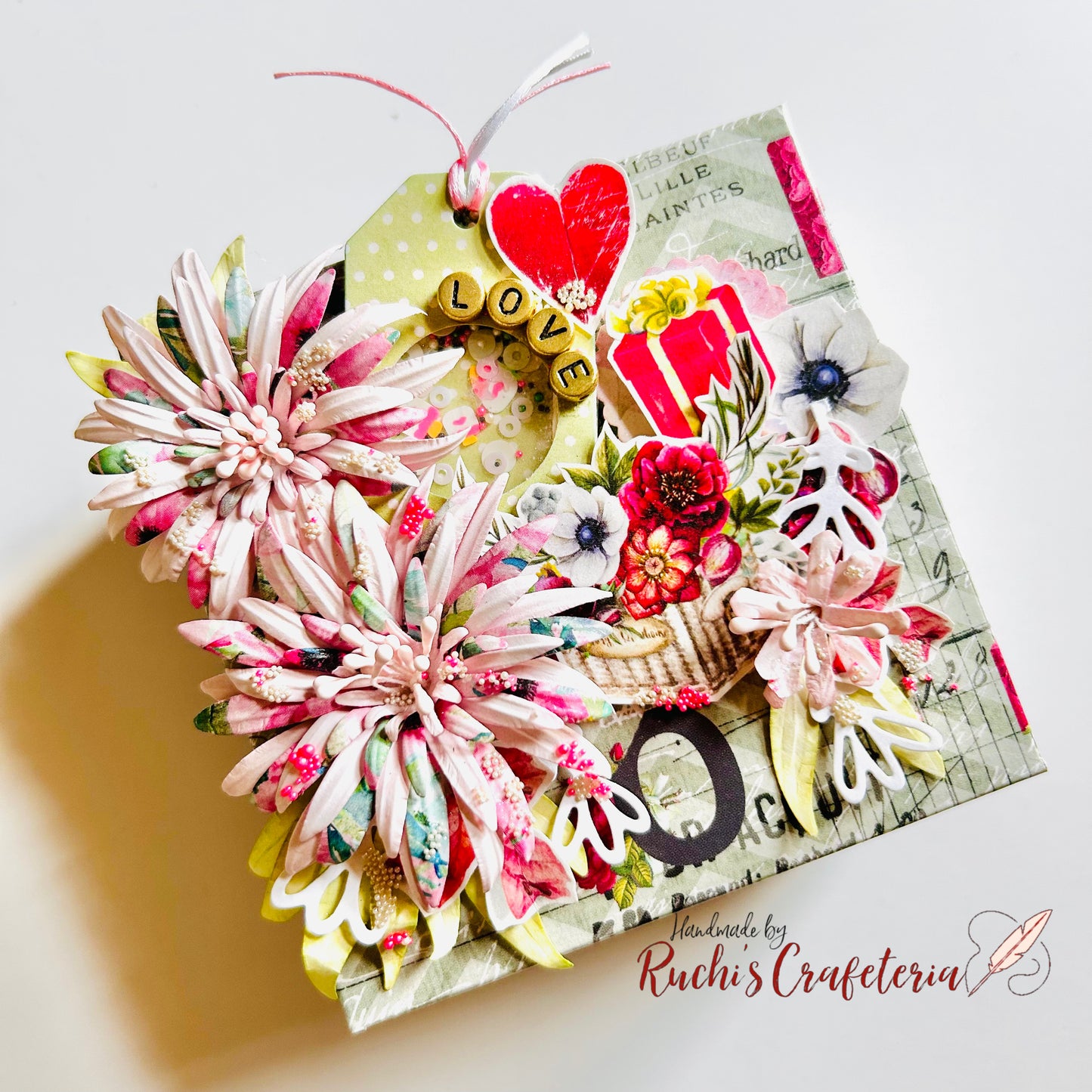 💖 You Make me happy– Handcrafted Mini Photo Album