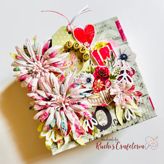 💖 You Make me happy– Handcrafted Mini Photo Album