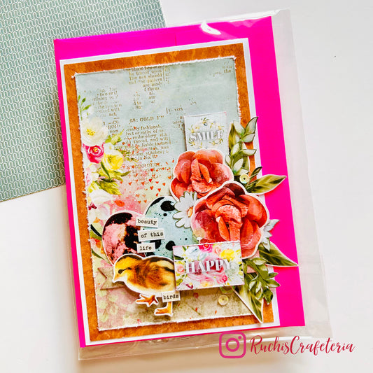 🌸 Greeting Card – “Happy Smile"