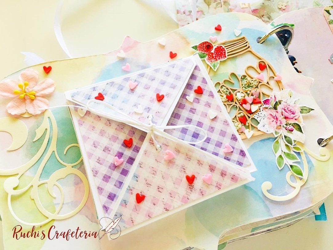 🍬 Treasure of Sweets – Handcrafted Shabby Chic Chipboard Album