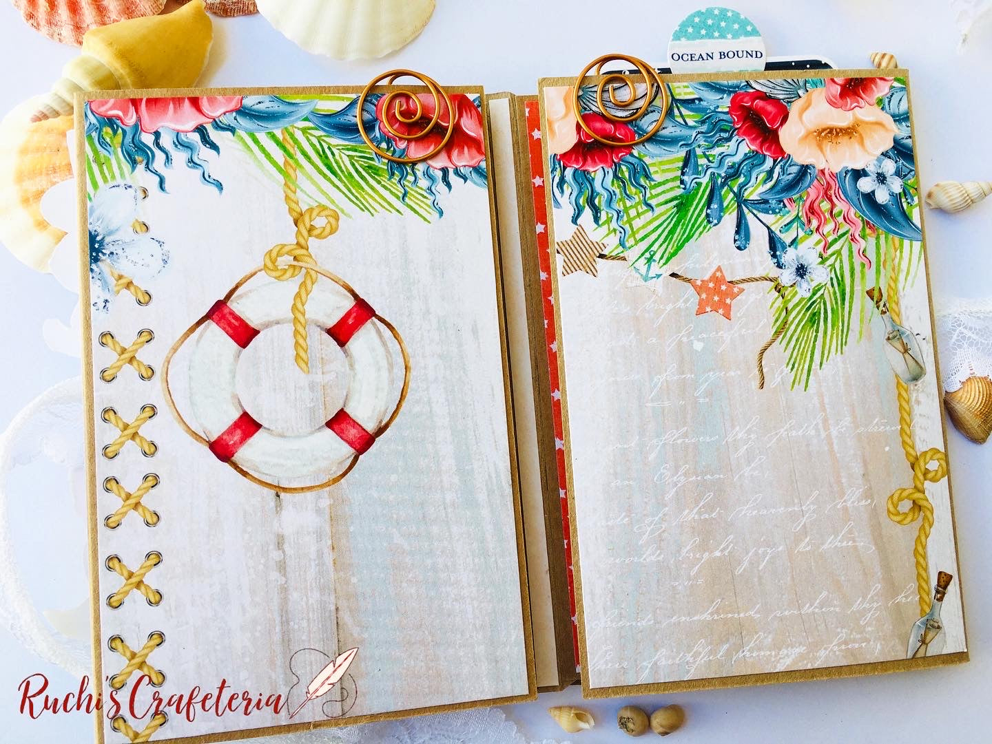 🐚 Little Treasure – Handcrafted Seashore Photo Album