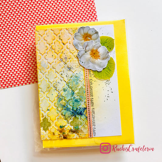 🌼 Anniversary Card – “Bold Blooms of Love”