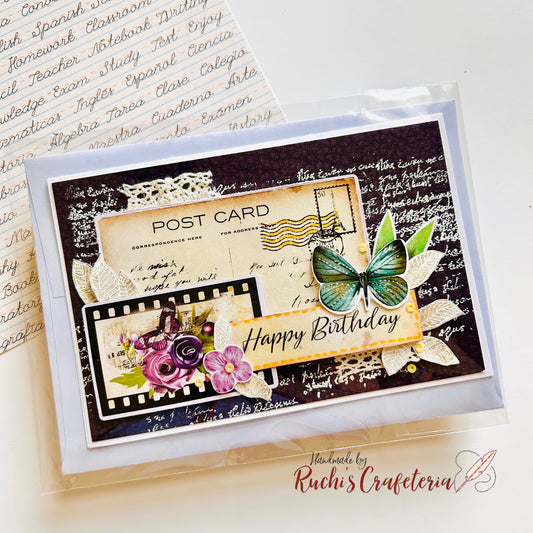 🦋 Birthday Card – “Unwrap a Special Day”