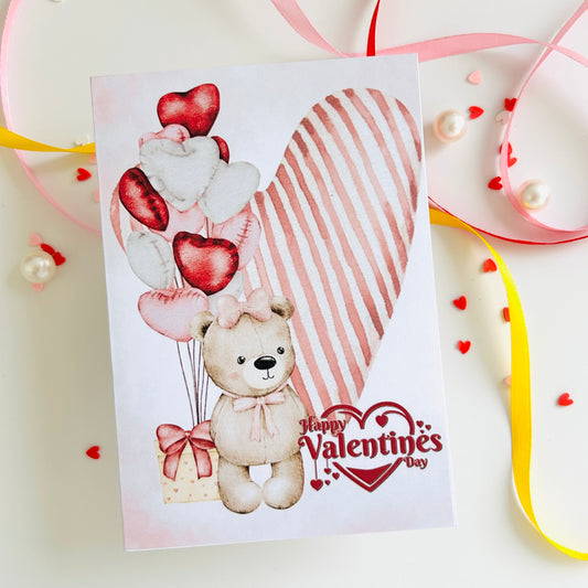 ❤️ Valentine’s Day Card ‘Balloon Hearts’
