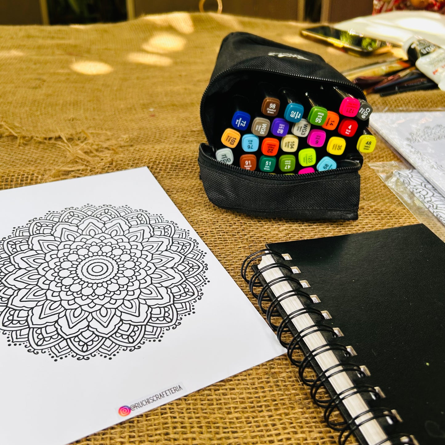 ☸️ ’Color Me Calm’ Mandala Coloring Pages (set of 4 Assorted Designs)