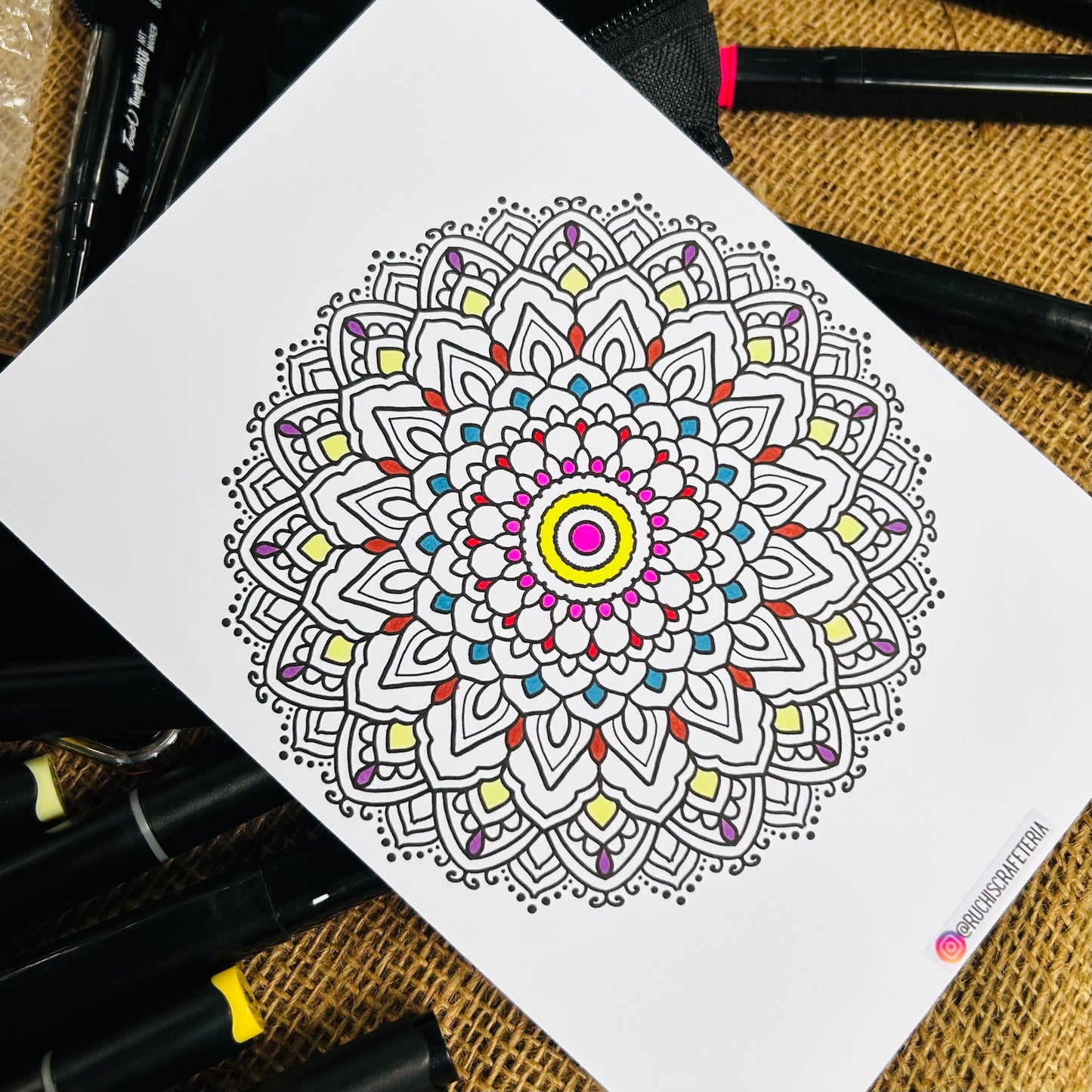 ☸️ ’Color Me Calm’ Mandala Coloring Pages (set of 4 Assorted Designs)