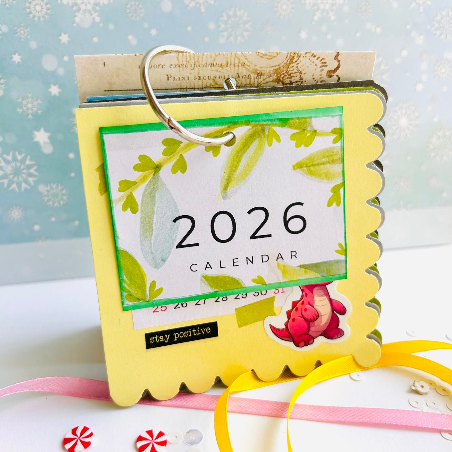 🦖🦕 Dino Desk Calendar 2026