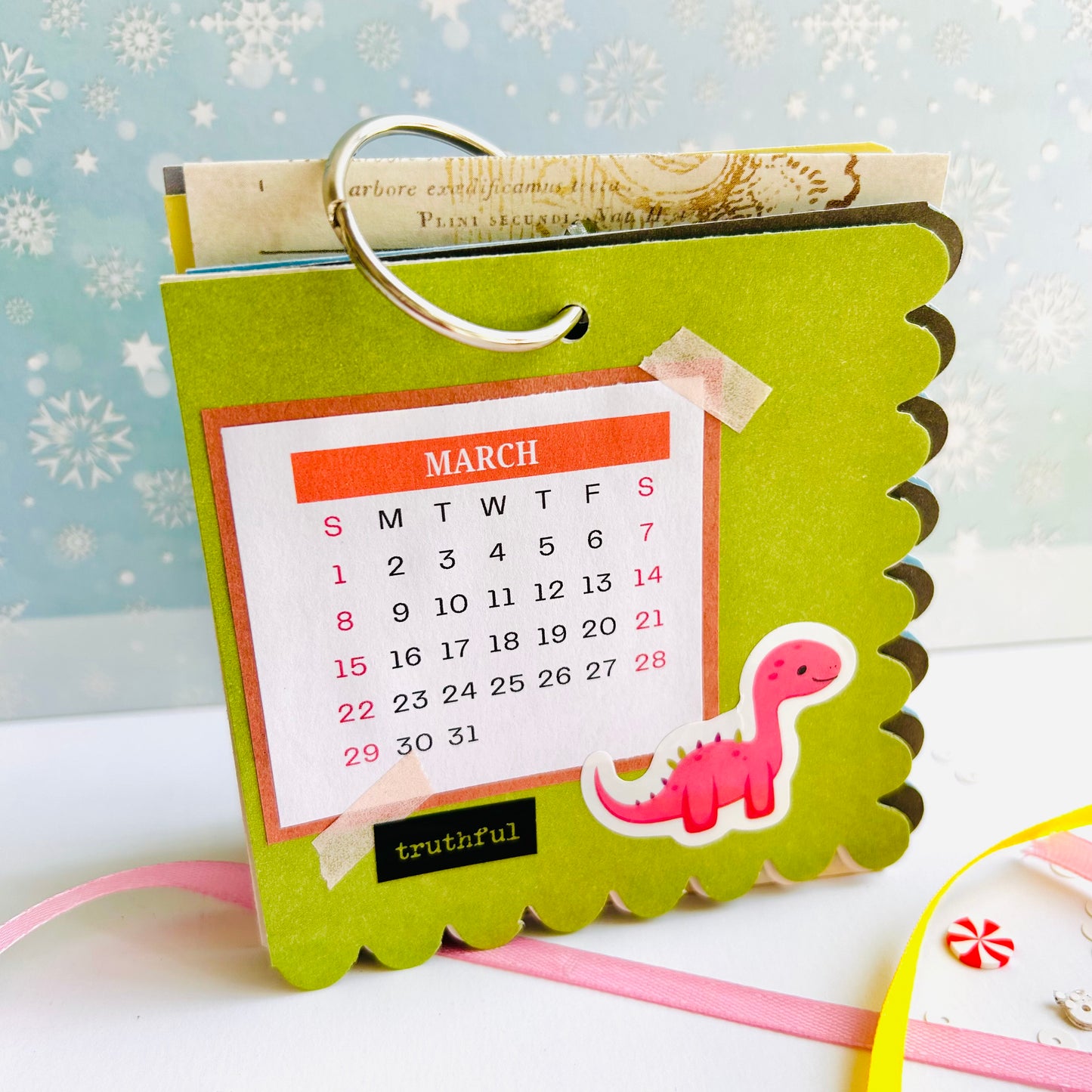 🦖🦕 Dino Desk Calendar 2026
