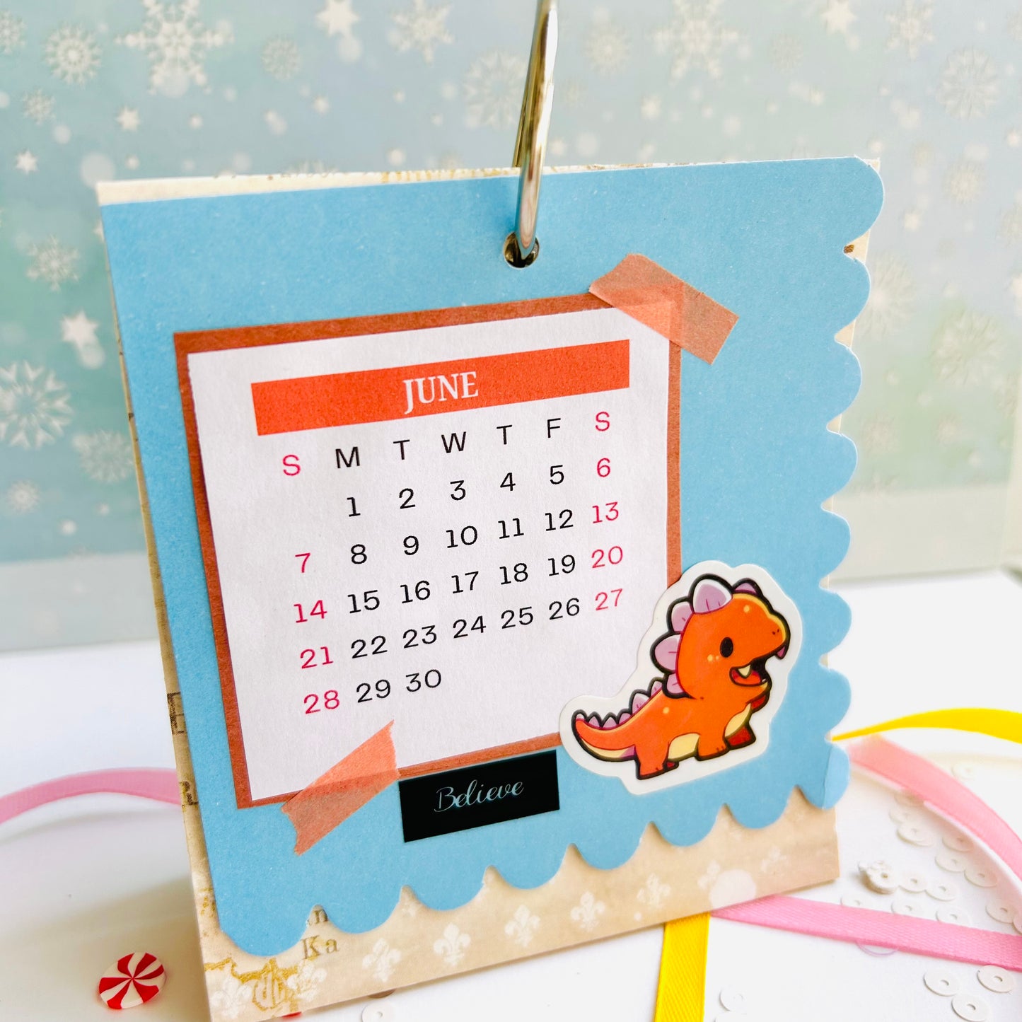 🦖🦕 Dino Desk Calendar 2026
