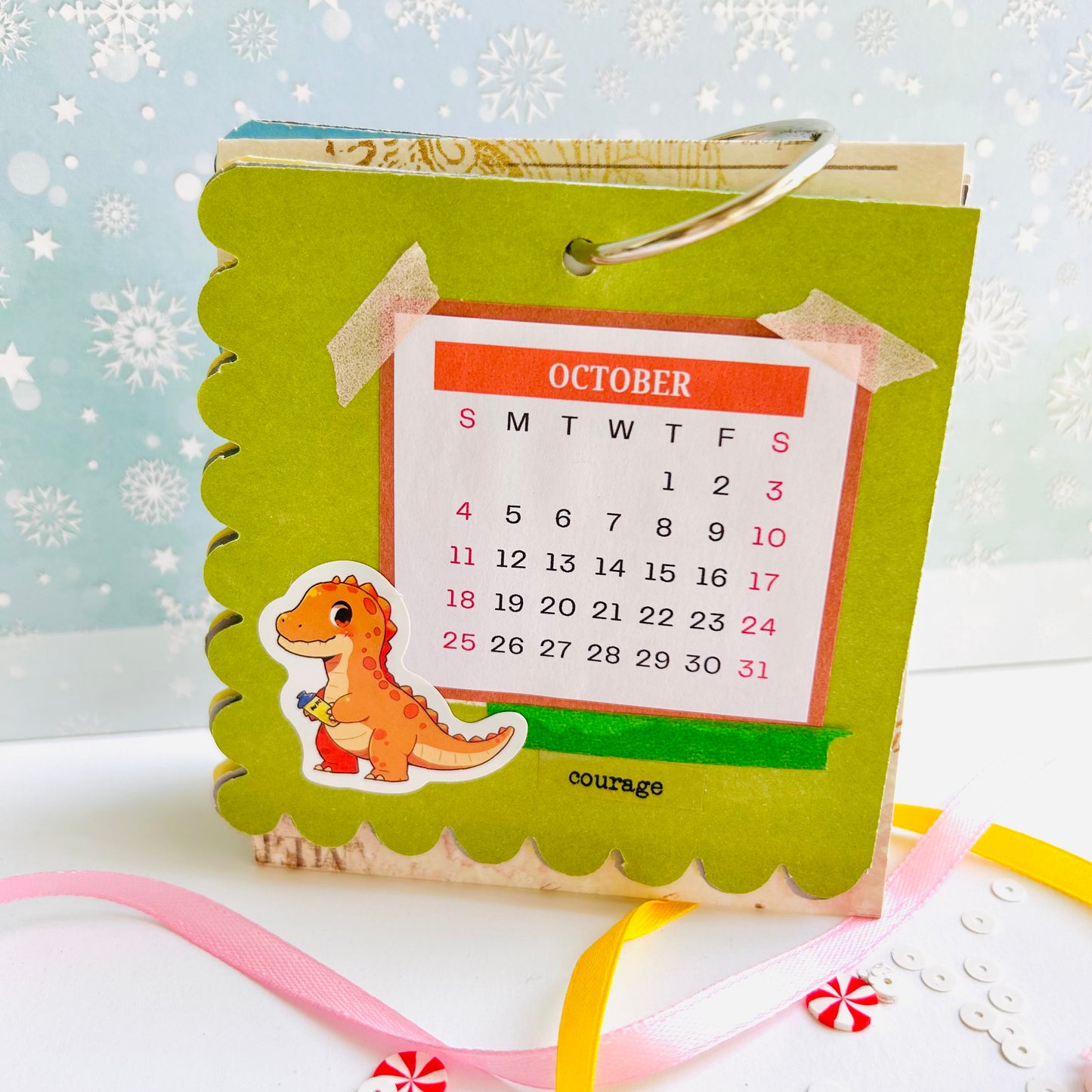 🦖🦕 Dino Desk Calendar 2026