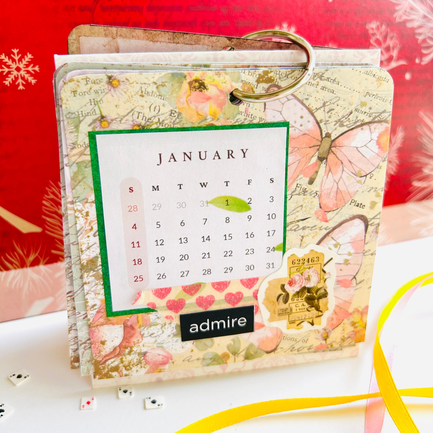 🧡💛 Colorful Desk Calendar 2026