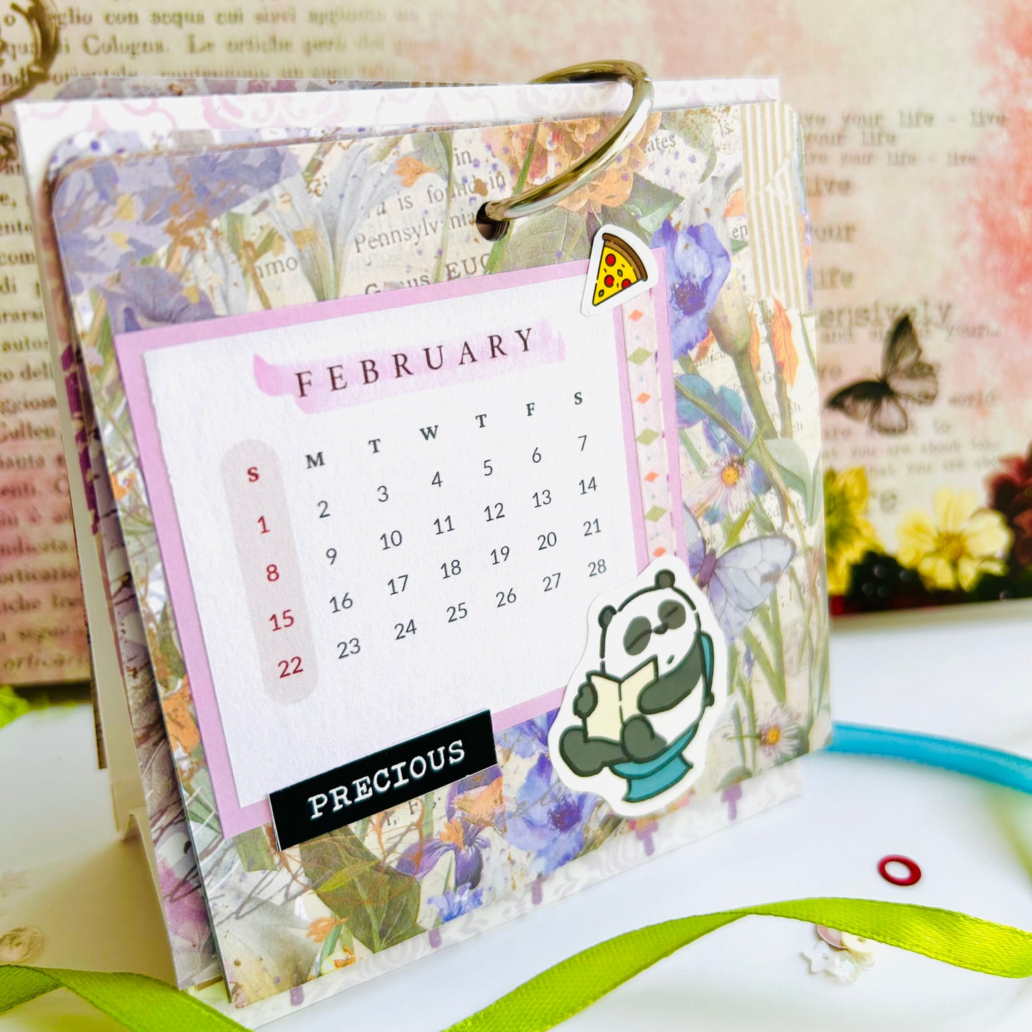 🐼 Desk Calendar 2026