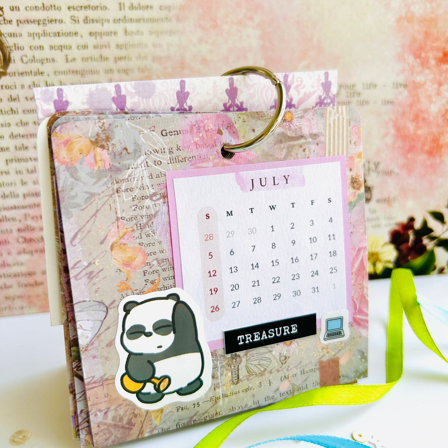 🐼 Desk Calendar 2026