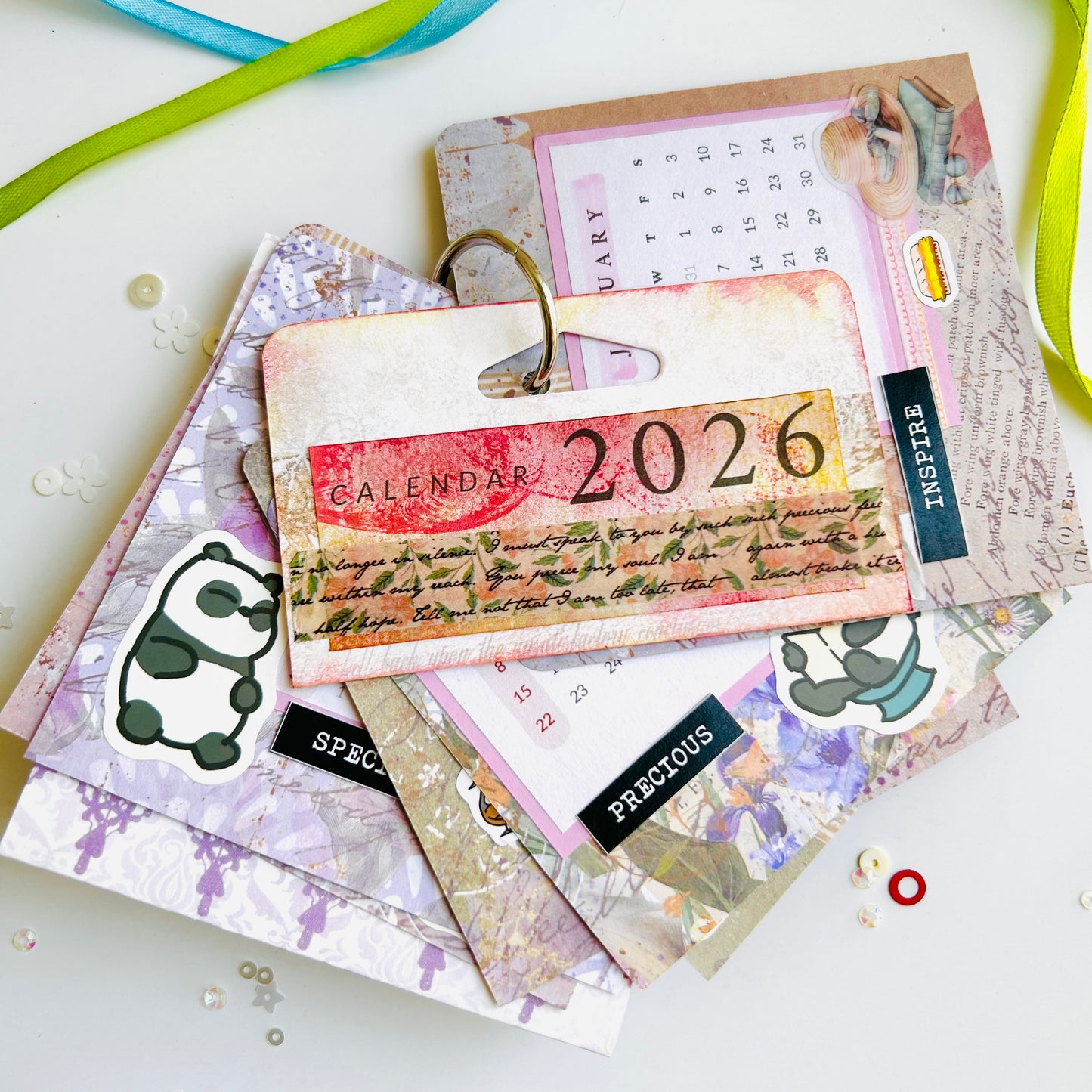 🐼 Desk Calendar 2026