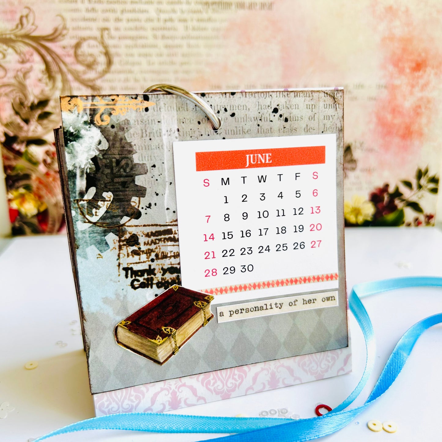 🕰️ Vintage Desk Calendar 2026