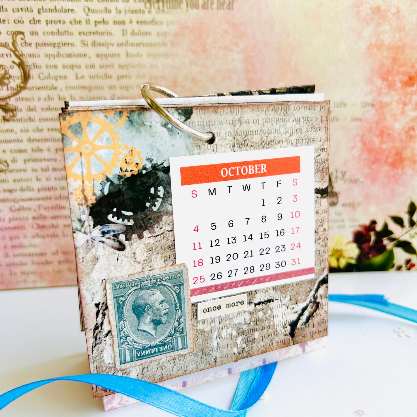 🕰️ Vintage Desk Calendar 2026